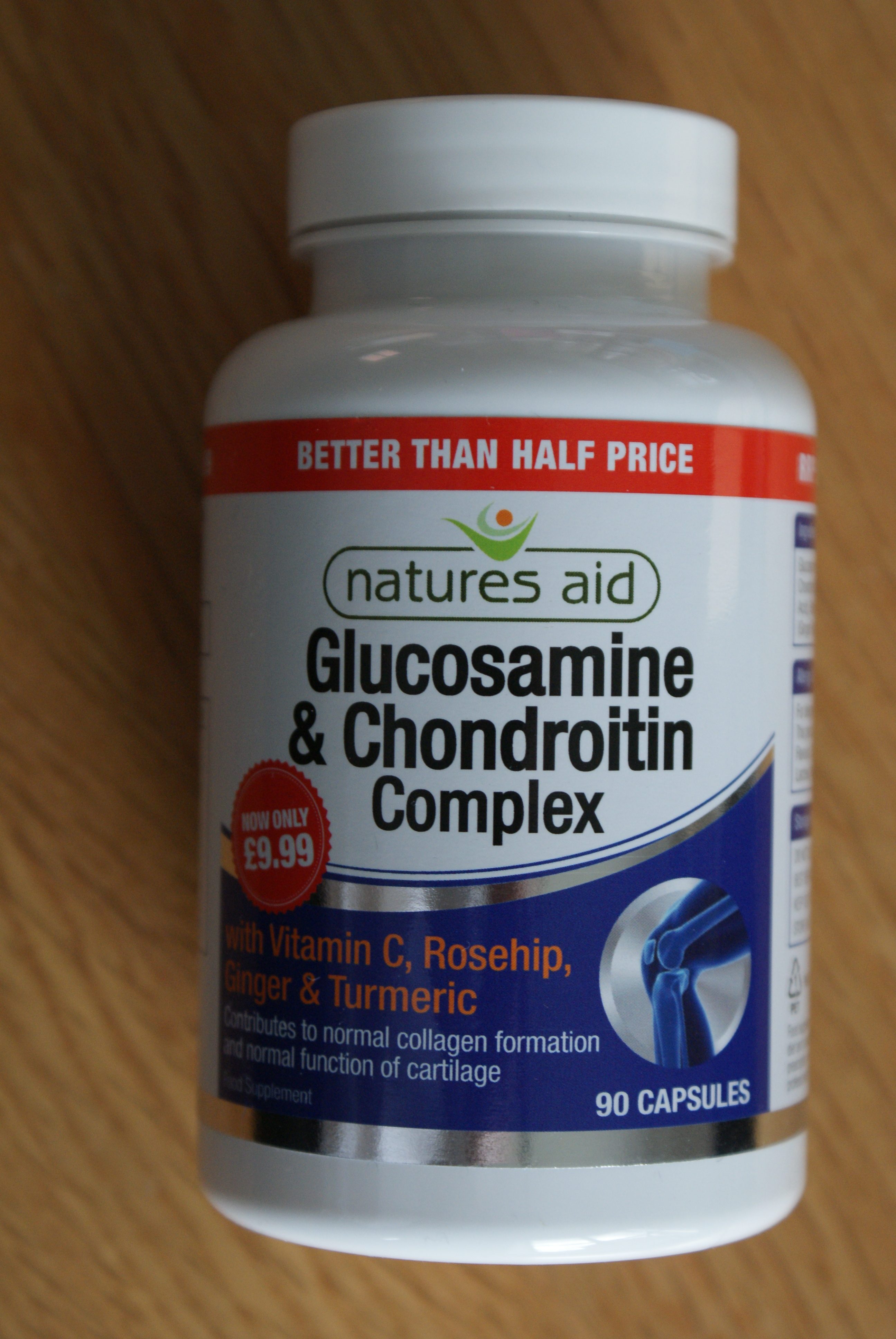 Natures Aid Glucosamine & Chondroitin Complex with Vit C, Rosehip