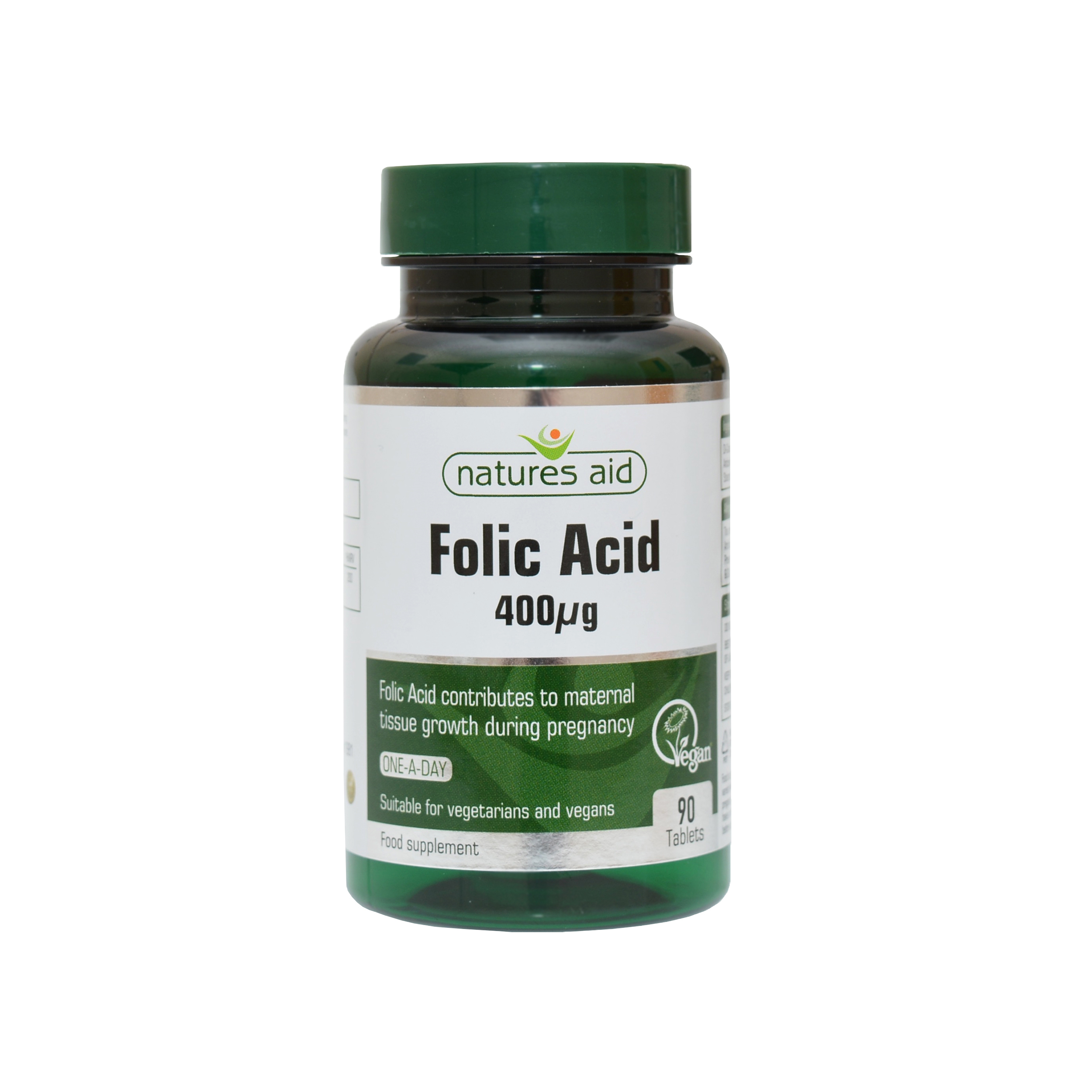 Natures Aid Folic Acid 400ug 90 tablets - Fine Fettle Foods