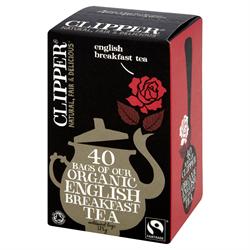 Clipper Organic English Breakfast Tea 40 bags - Fine Fettle Foods